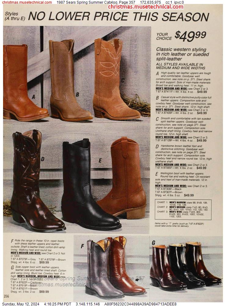 1987 Sears Spring Summer Catalog, Page 357