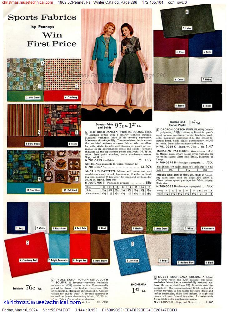 1963 JCPenney Fall Winter Catalog, Page 286
