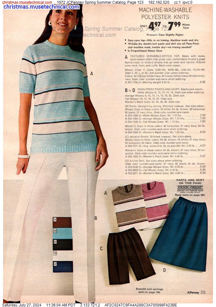 1972 JCPenney Spring Summer Catalog, Page 123