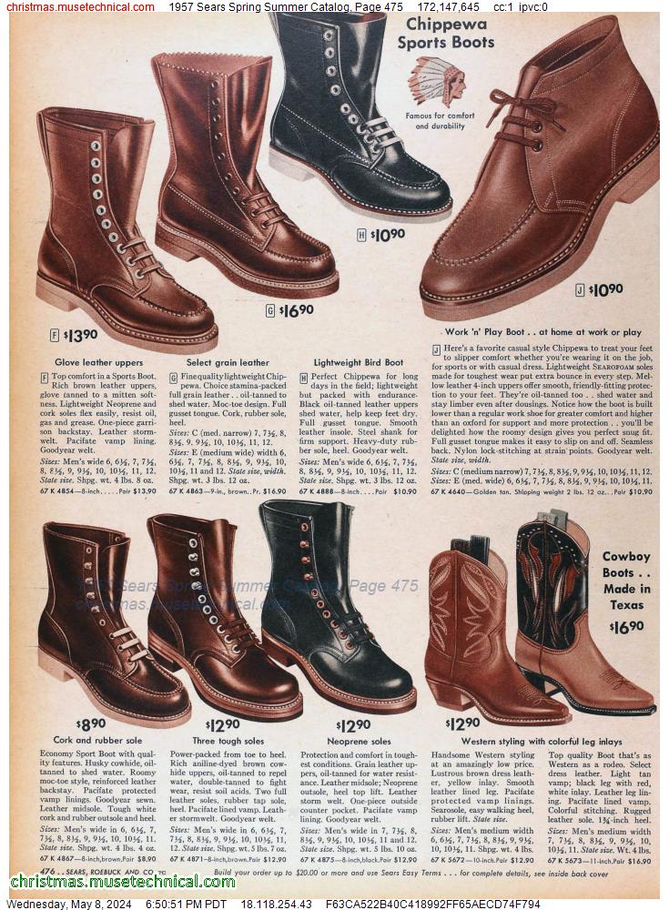 1957 Sears Spring Summer Catalog, Page 475