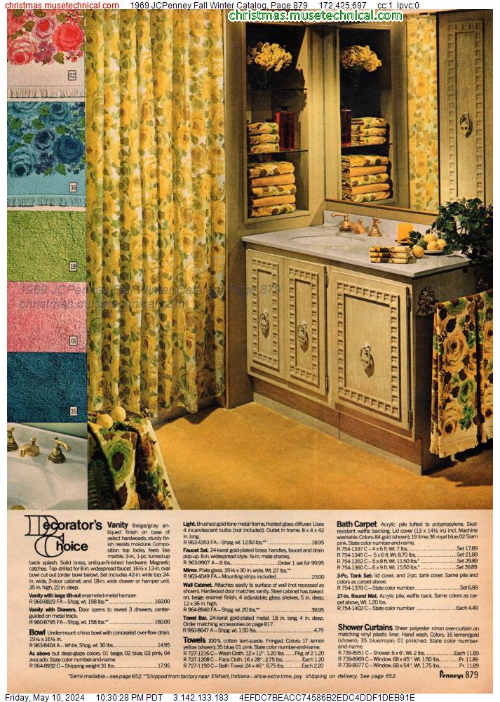 1969 JCPenney Fall Winter Catalog, Page 879