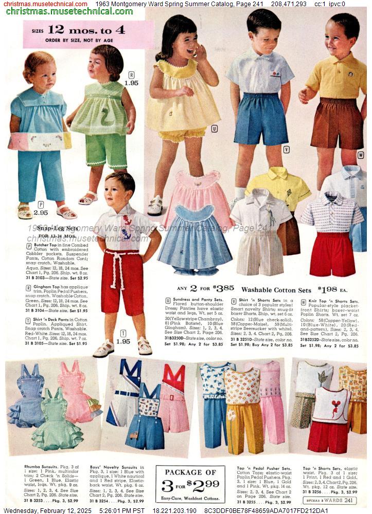 1963 Montgomery Ward Spring Summer Catalog, Page 241