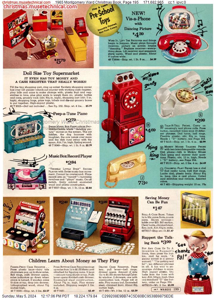 1965 Montgomery Ward Christmas Book, Page 195