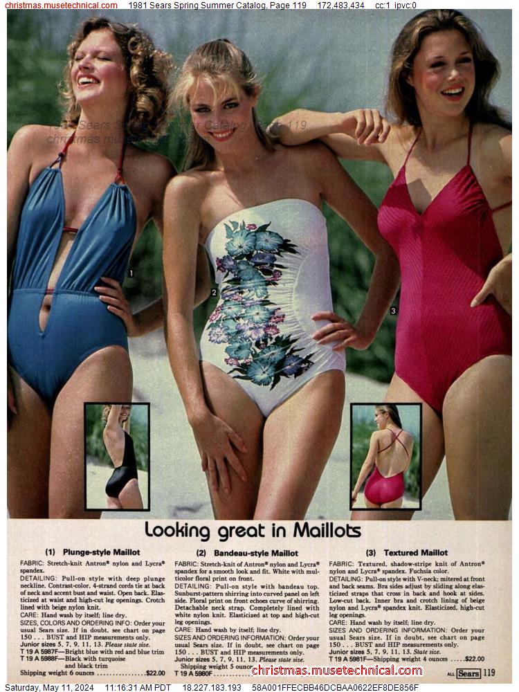1981 Sears Spring Summer Catalog, Page 119