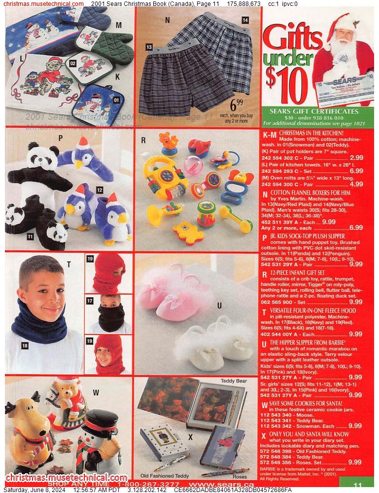 2001 Sears Christmas Book (Canada), Page 11