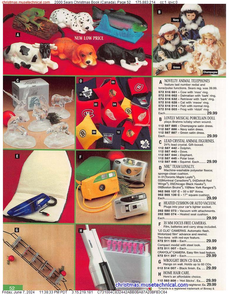 2000 Sears Christmas Book (Canada), Page 52