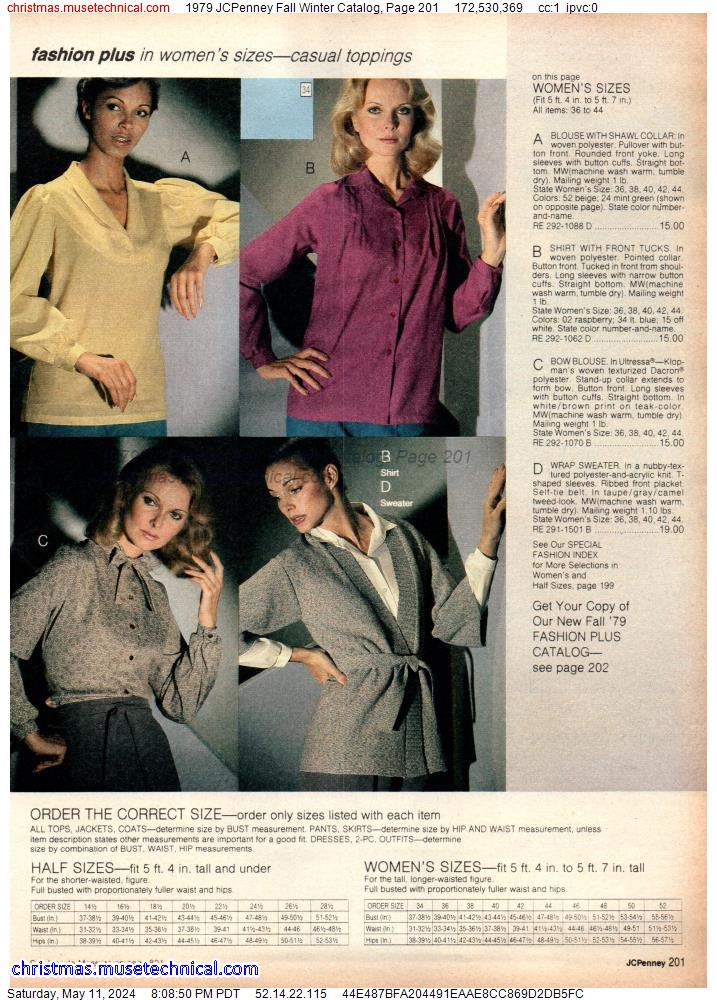 1979 JCPenney Fall Winter Catalog, Page 201