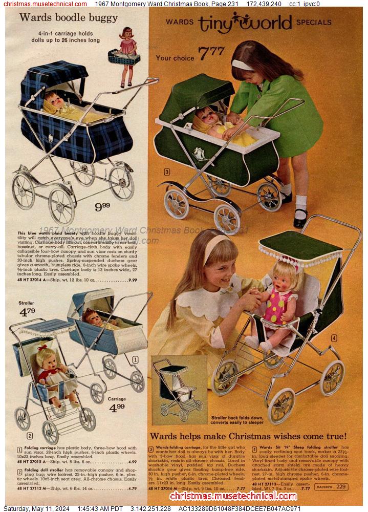 1967 Montgomery Ward Christmas Book, Page 231