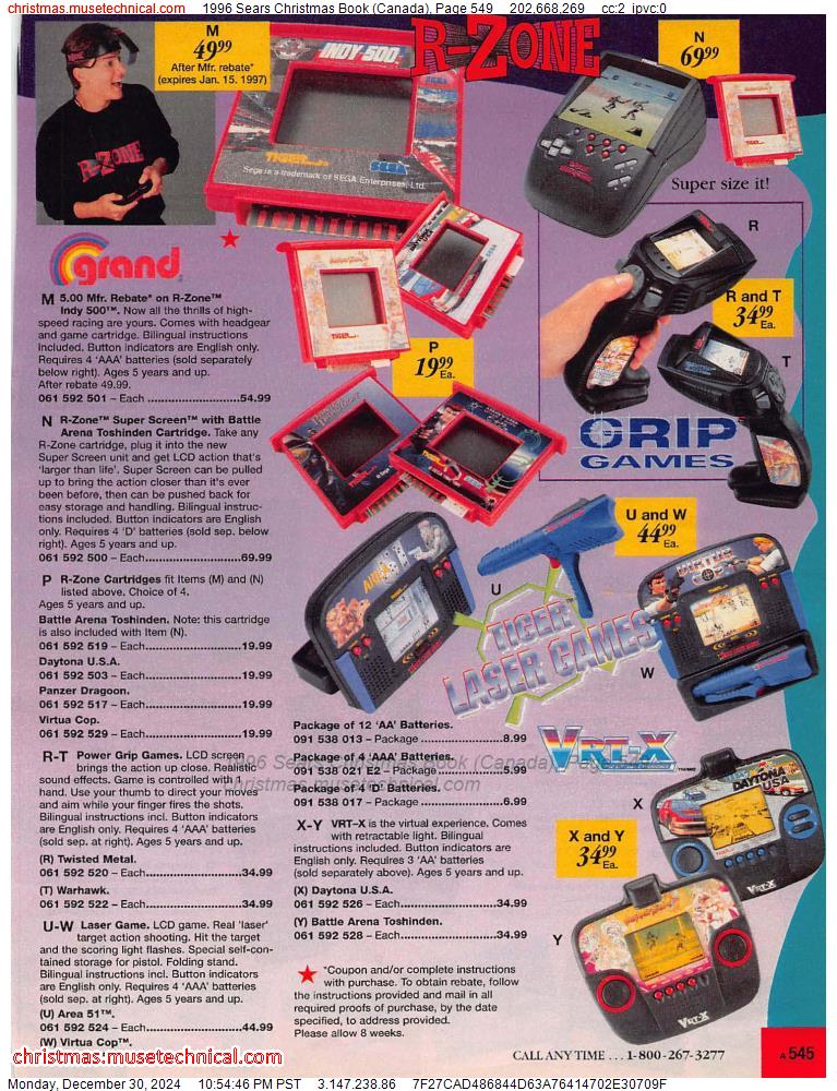 1996 Sears Christmas Book (Canada), Page 549