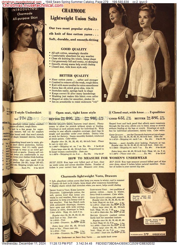 1948 Sears Spring Summer Catalog, Page 279