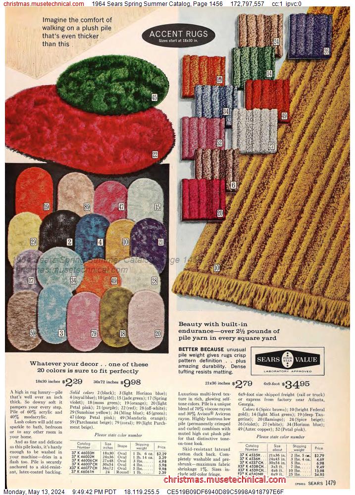 1964 Sears Spring Summer Catalog, Page 1456