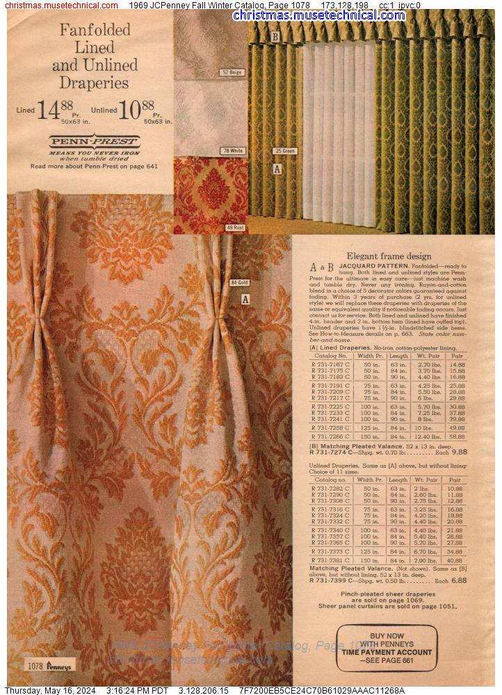 1969 JCPenney Fall Winter Catalog, Page 1078
