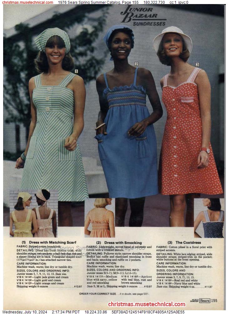 1976 Sears Spring Summer Catalog, Page 155
