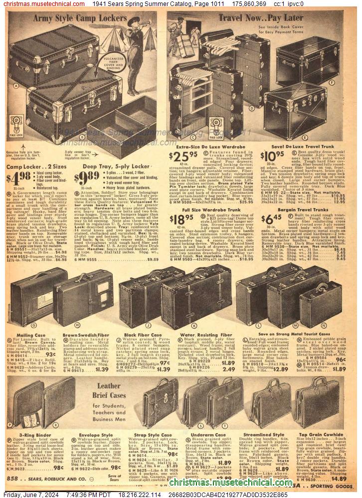 1941 Sears Spring Summer Catalog, Page 1011
