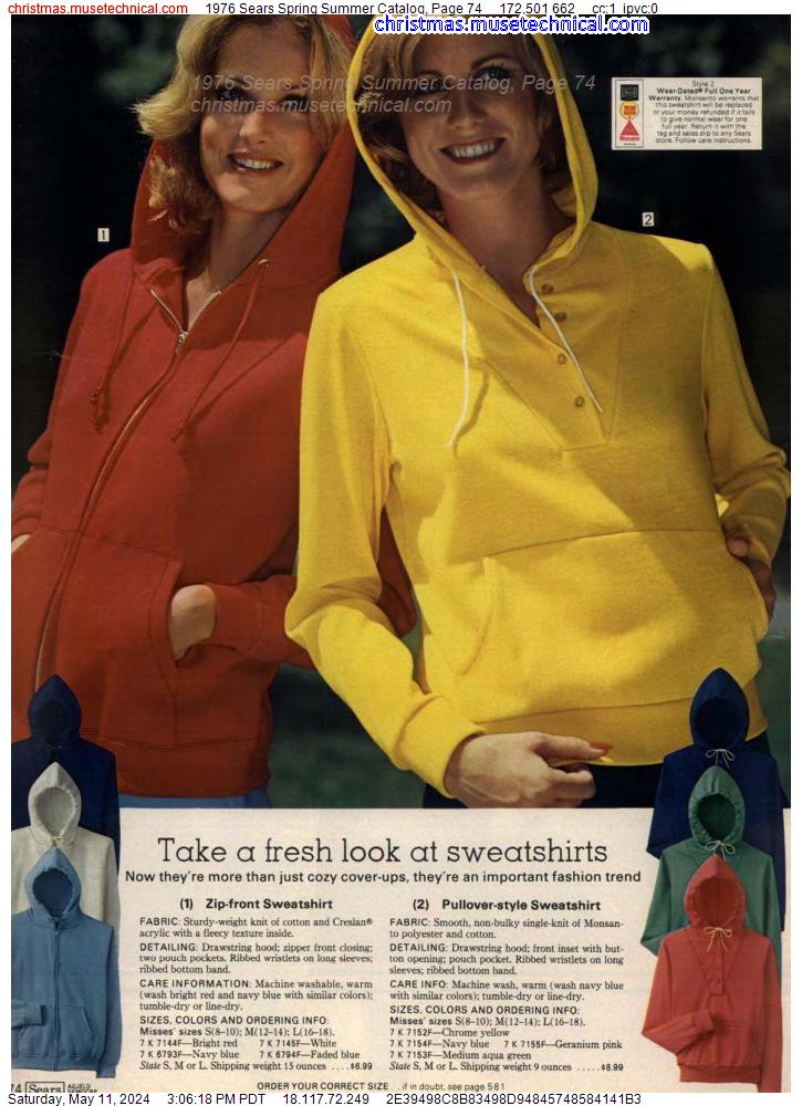 1976 Sears Spring Summer Catalog, Page 74