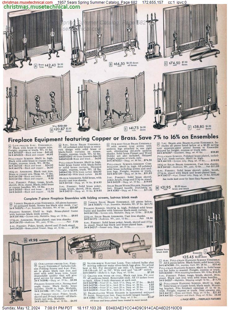 1957 Sears Spring Summer Catalog, Page 682