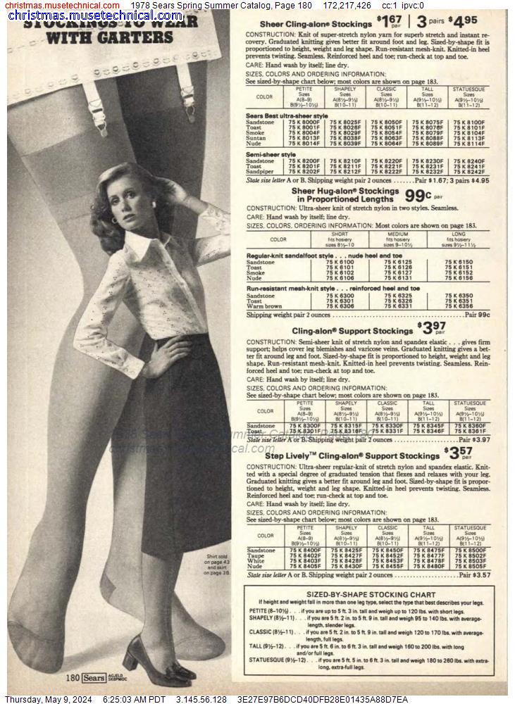 1978 Sears Spring Summer Catalog, Page 180