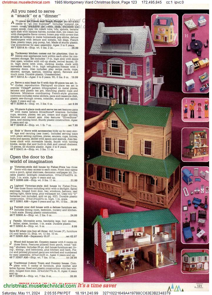 1985 Montgomery Ward Christmas Book, Page 123