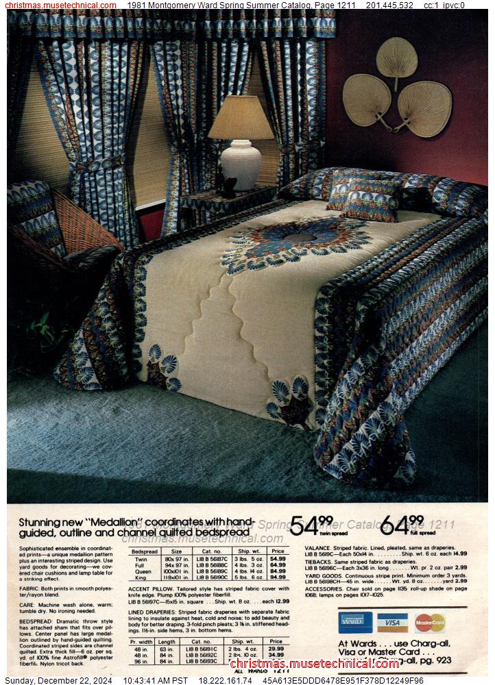 1981 Montgomery Ward Spring Summer Catalog, Page 1211