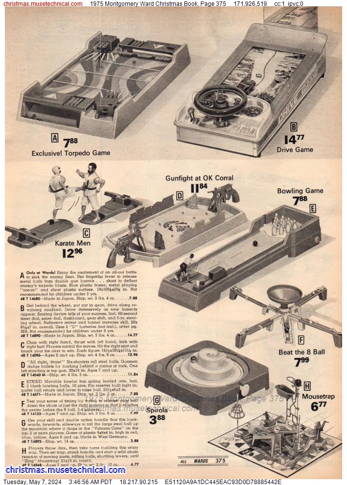 1975 Montgomery Ward Christmas Book, Page 375