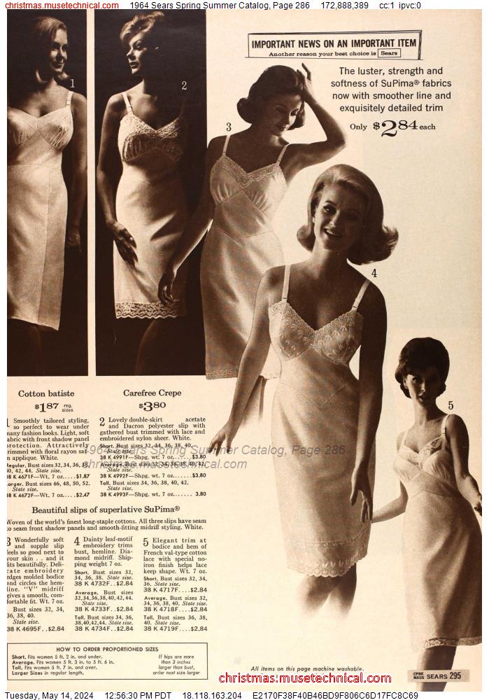 1964 Sears Spring Summer Catalog, Page 286