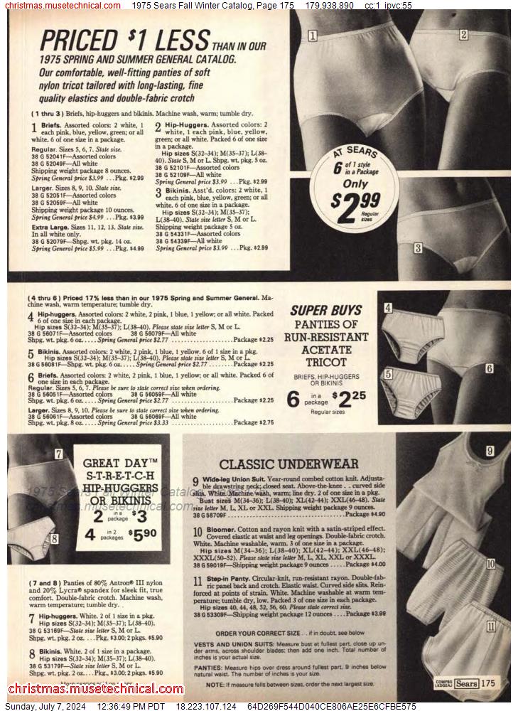 1975 Sears Fall Winter Catalog, Page 175