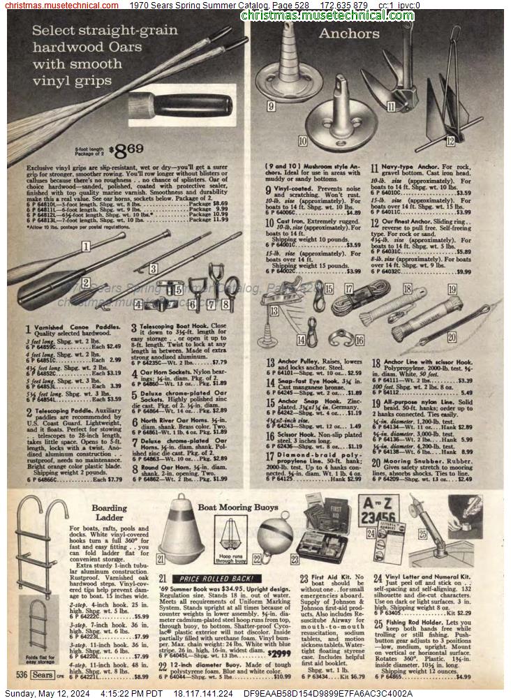 1970 Sears Spring Summer Catalog, Page 528