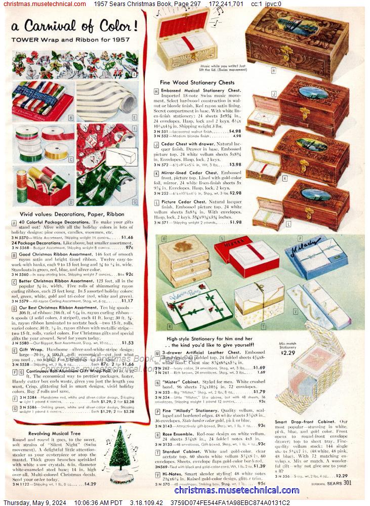 1957 Sears Christmas Book, Page 297