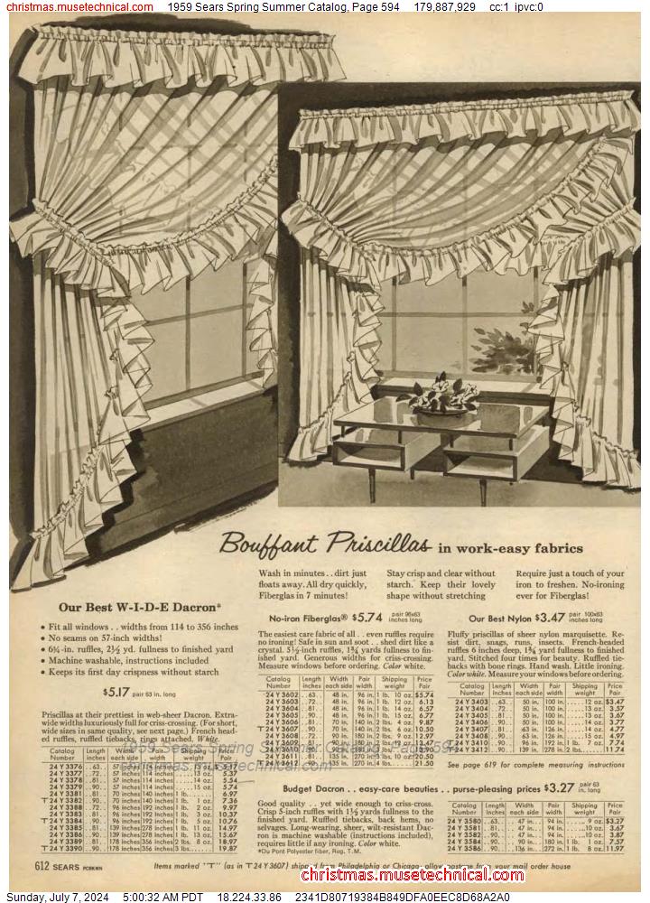1959 Sears Spring Summer Catalog, Page 594