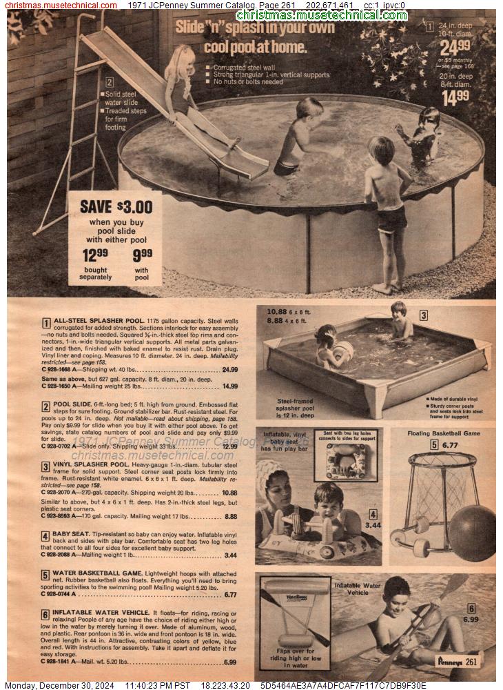 1971 JCPenney Summer Catalog, Page 261