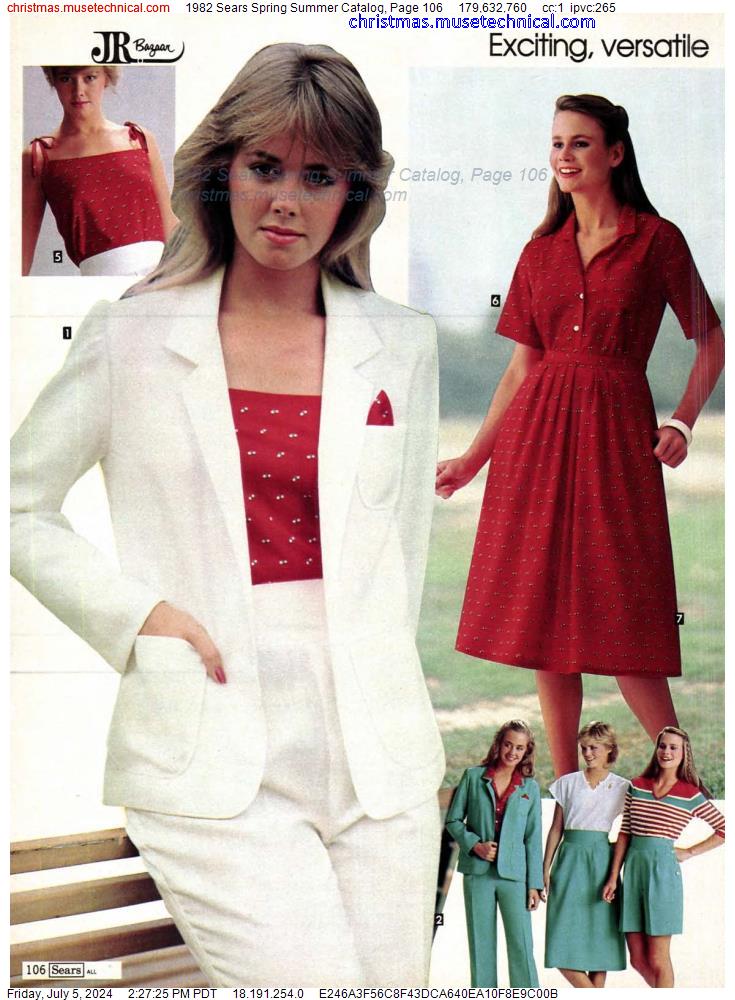 1982 Sears Spring Summer Catalog, Page 106