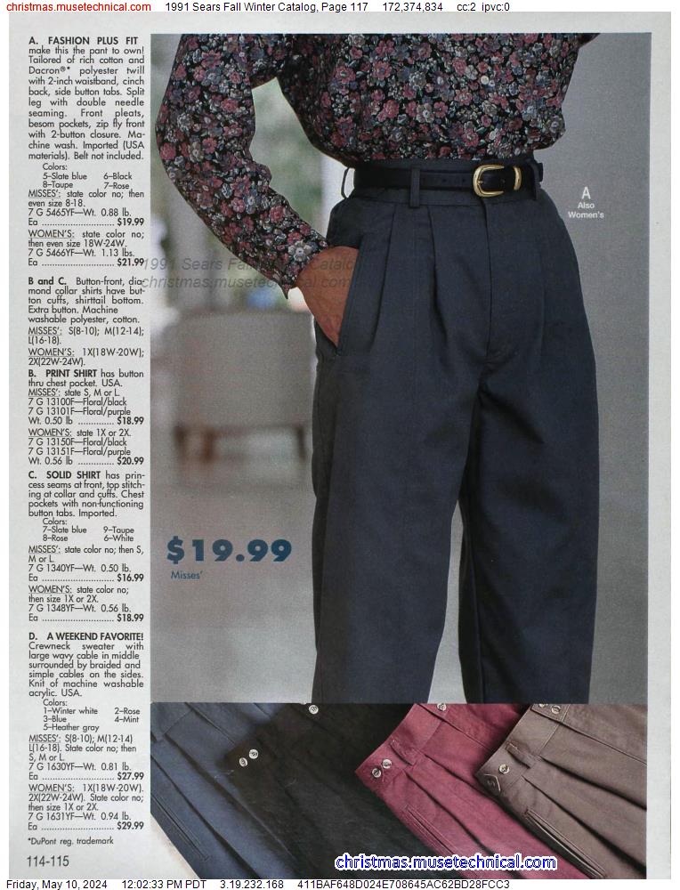 1991 Sears Fall Winter Catalog, Page 117