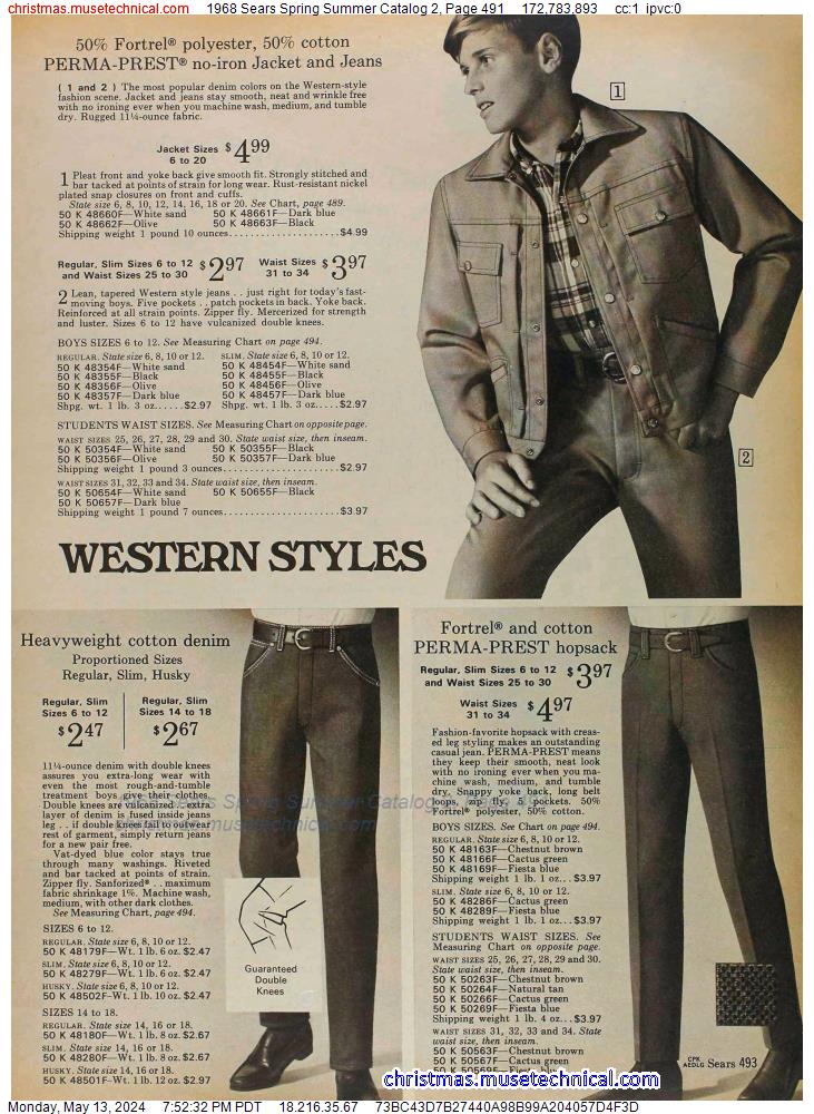 1968 Sears Spring Summer Catalog 2, Page 491