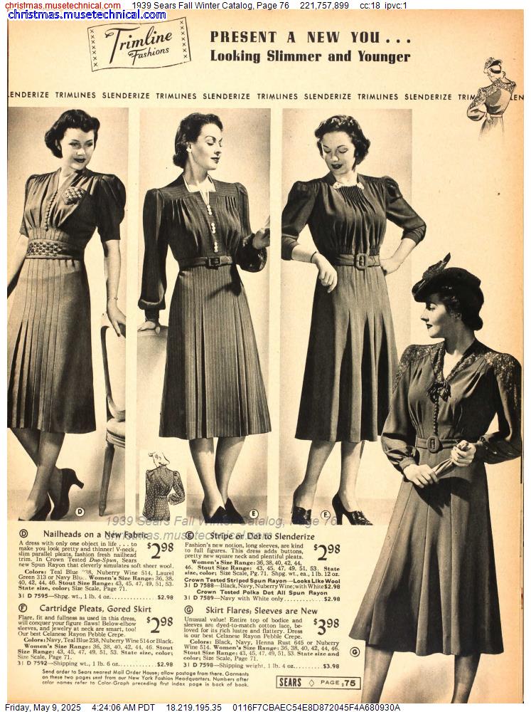 1939 Sears Fall Winter Catalog, Page 76