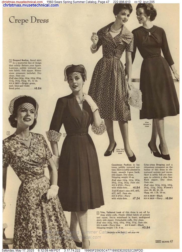 1960 Sears Spring Summer Catalog, Page 47