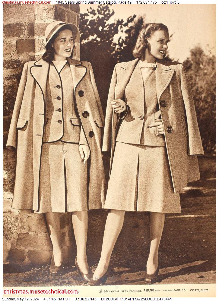 1945 Sears Spring Summer Catalog, Page 49