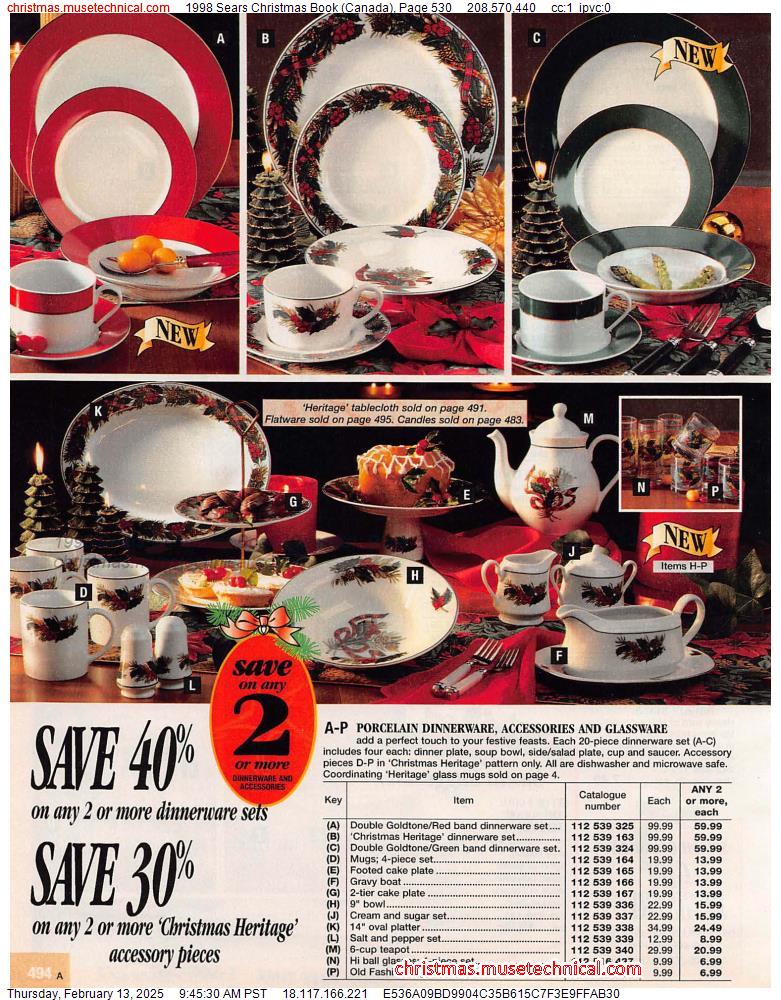 1998 Sears Christmas Book (Canada), Page 530