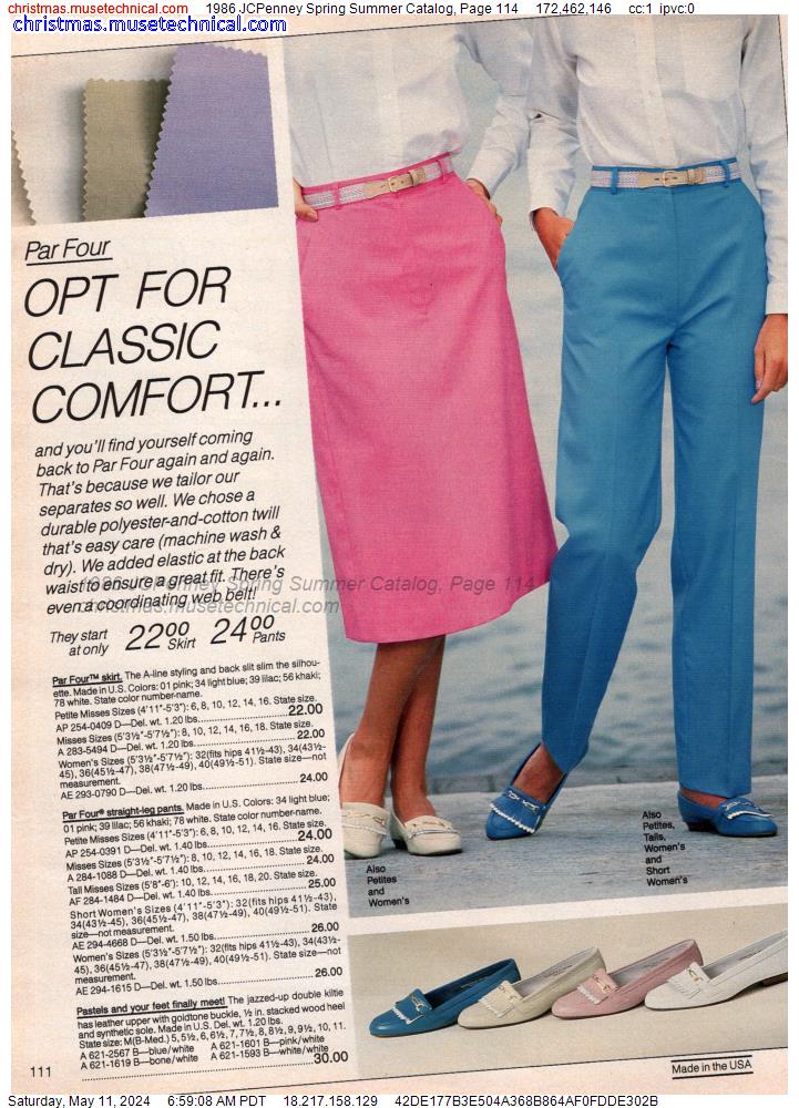 1986 JCPenney Spring Summer Catalog, Page 114