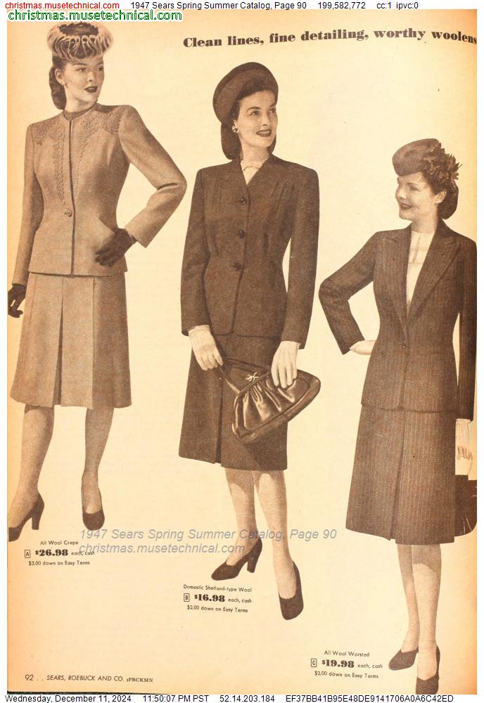 1947 Sears Spring Summer Catalog, Page 90