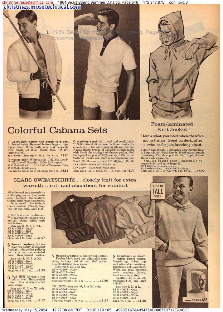 1964 Sears Spring Summer Catalog, Page 646