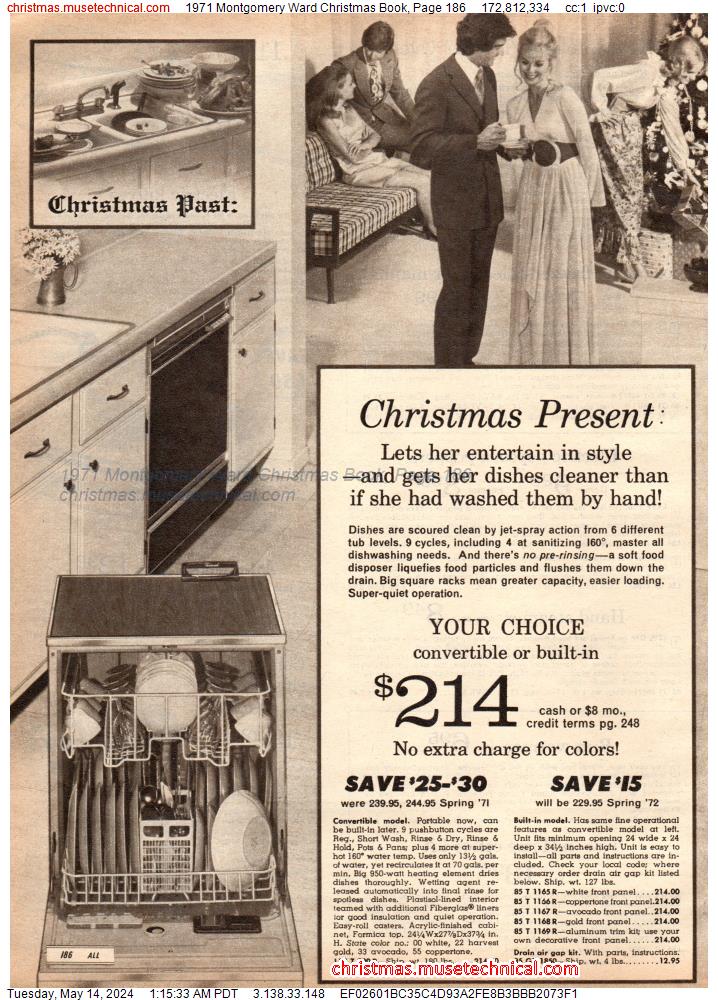 1971 Montgomery Ward Christmas Book, Page 186