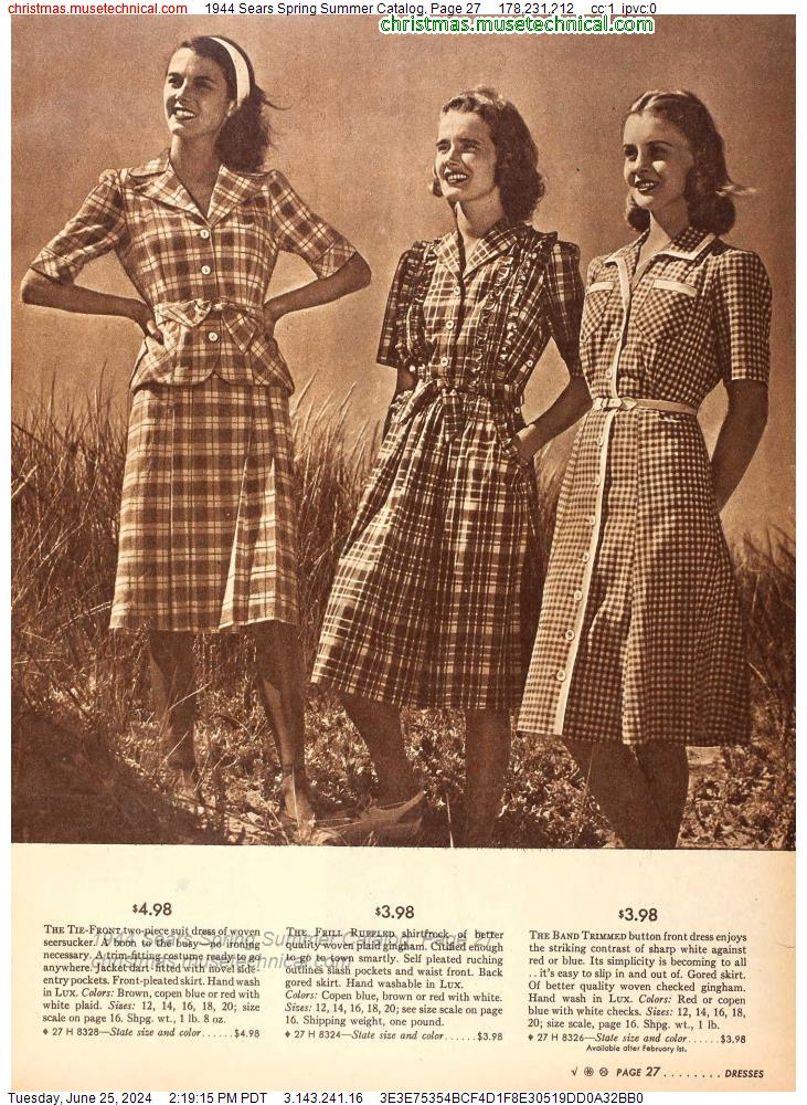 1944 Sears Spring Summer Catalog, Page 27