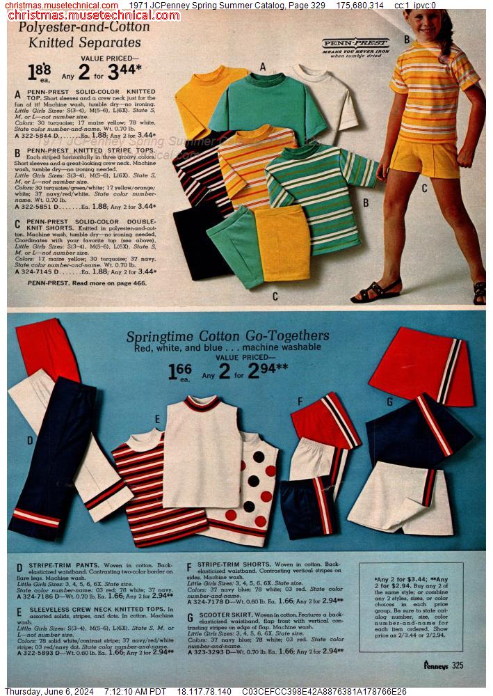 1971 JCPenney Spring Summer Catalog, Page 329
