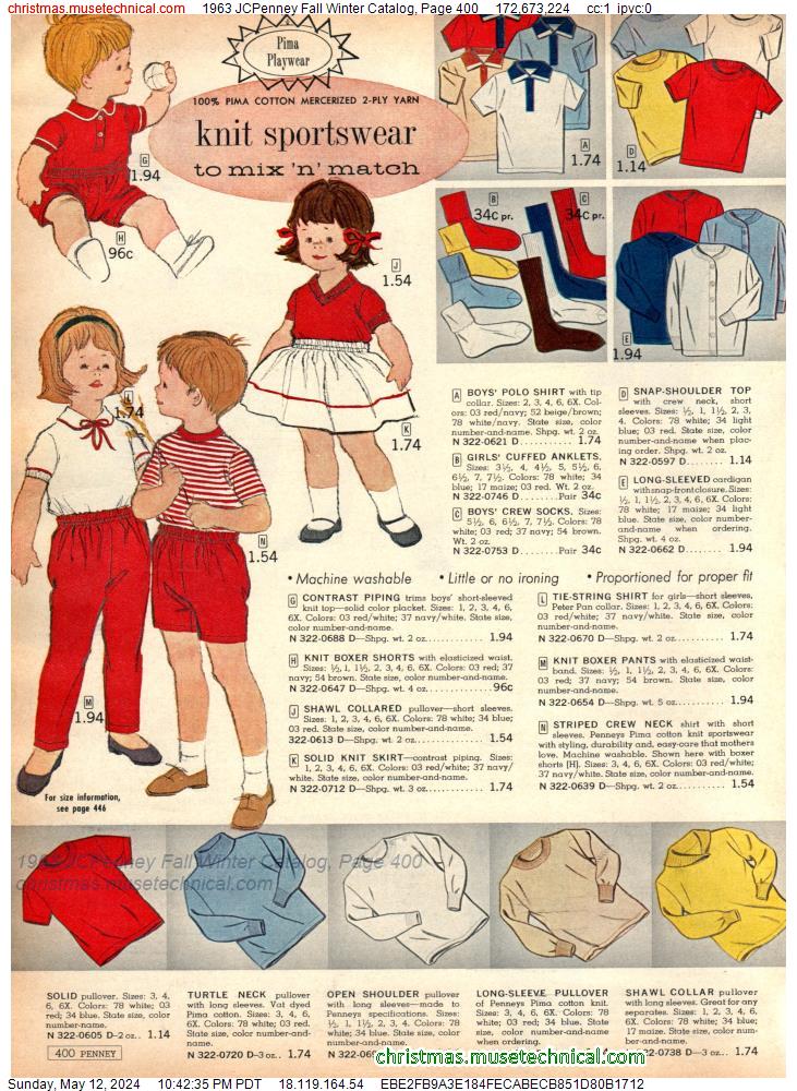1963 JCPenney Fall Winter Catalog, Page 400