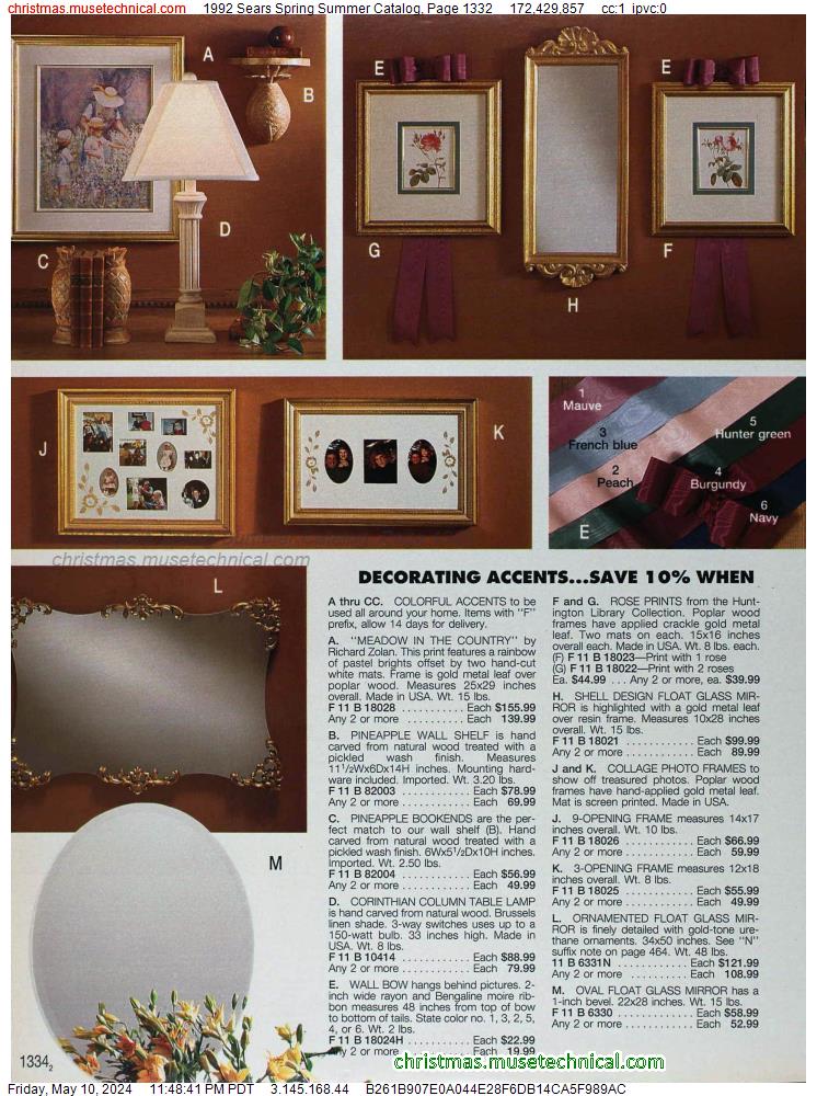 1992 Sears Spring Summer Catalog, Page 1332