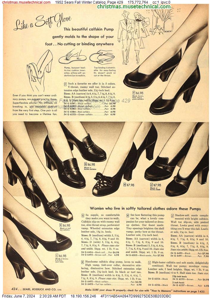 1952 Sears Fall Winter Catalog, Page 429