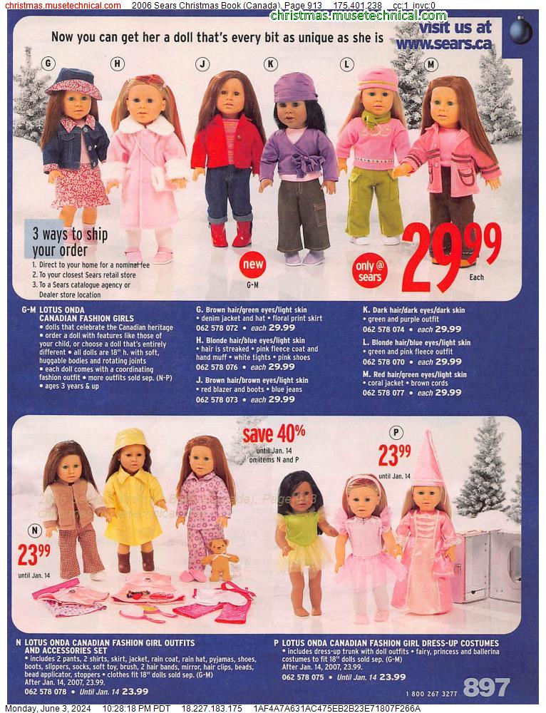 2006 Sears Christmas Book (Canada), Page 913