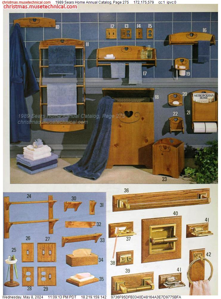 1989 Sears Home Annual Catalog, Page 275