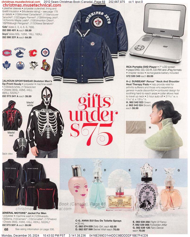 2012 Sears Christmas Book (Canada), Page 68