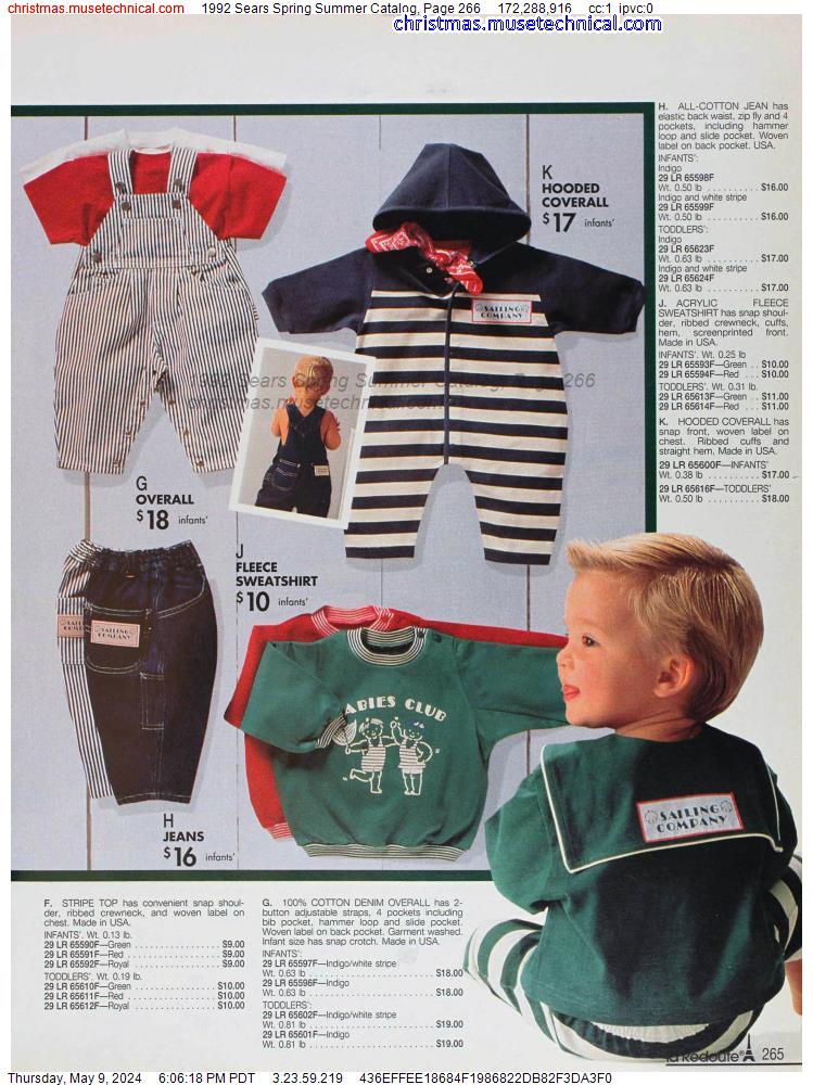 1992 Sears Spring Summer Catalog, Page 266